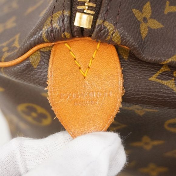 Louis Vuitton Boston Bag Monogram Keepall 55 M41424 Brown Men Women Unisex - Picture 5 of 10